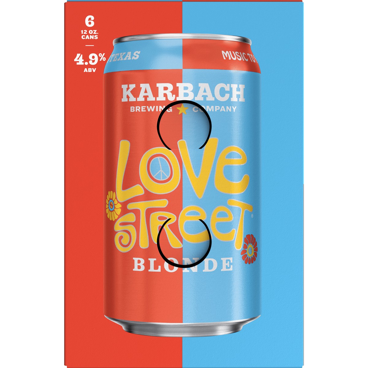 slide 8 of 8, Karbach Brewing Company Love Street Blonde Craft Beer, 6 Pack Beer, 12 FL OZ Cans, 6 ct
