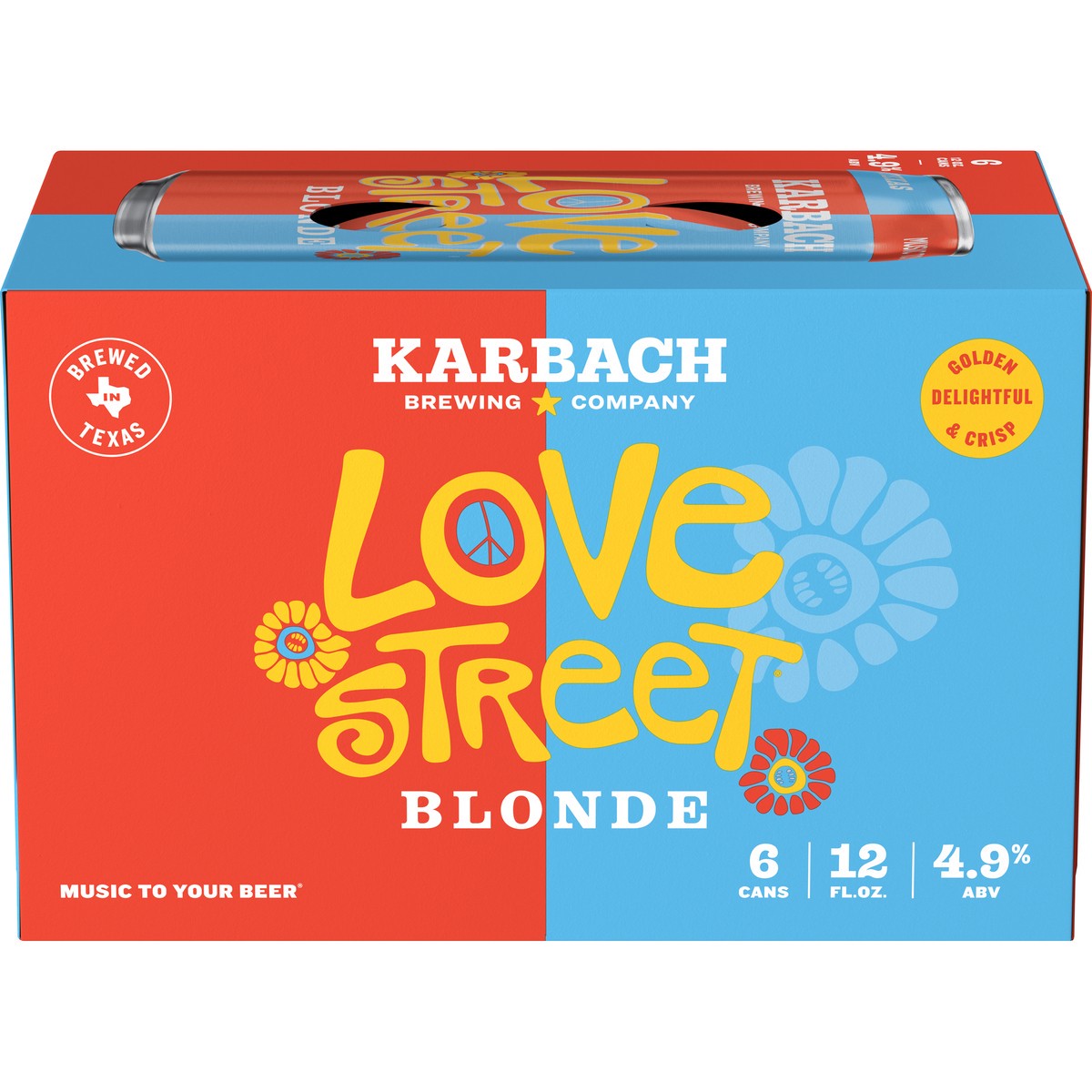 slide 1 of 8, Karbach Brewing Company Love Street Blonde Craft Beer, 6 Pack Beer, 12 FL OZ Cans, 6 ct