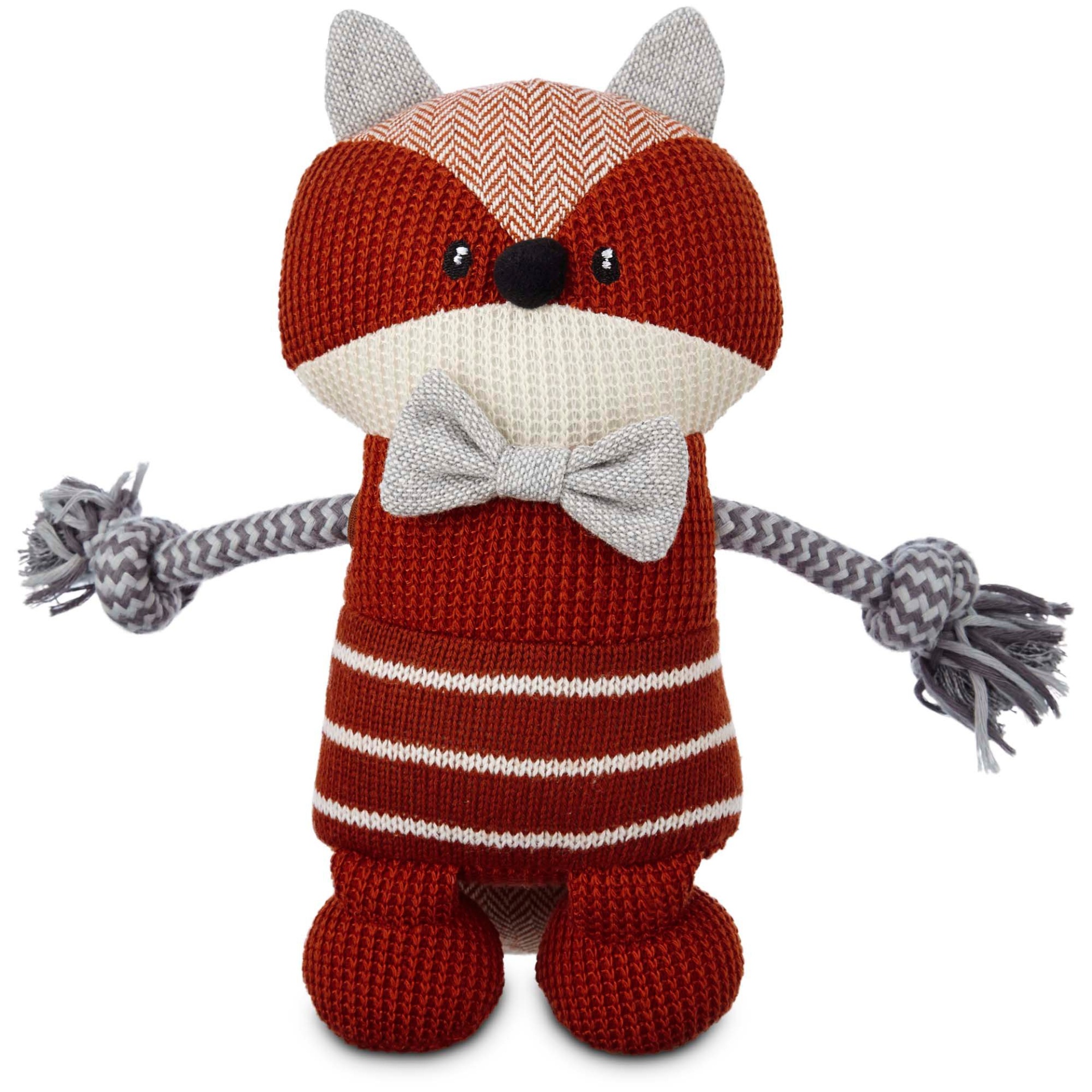 slide 1 of 1, Leaps & Bounds Wildlife Plush Fox Dog Toy, MED