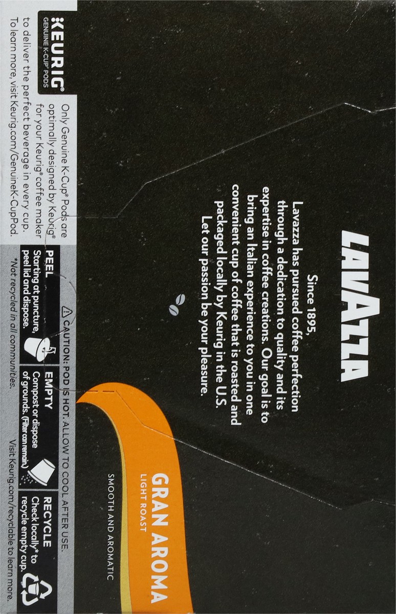 slide 14 of 15, Lavazza Costiera Gran Aroma, Single-Serve Keurig K-Cup Pods, Light Roast Coffee, 10-Count Box, 10 ct