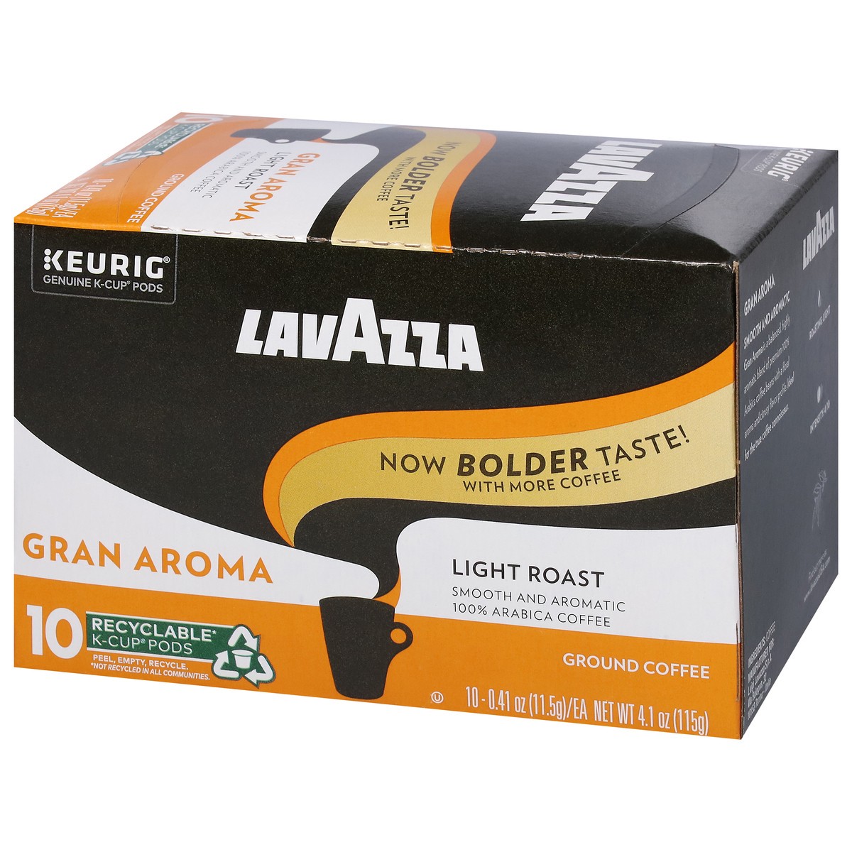 slide 7 of 15, Lavazza Costiera Gran Aroma, Single-Serve Keurig K-Cup Pods, Light Roast Coffee, 10-Count Box, 10 ct