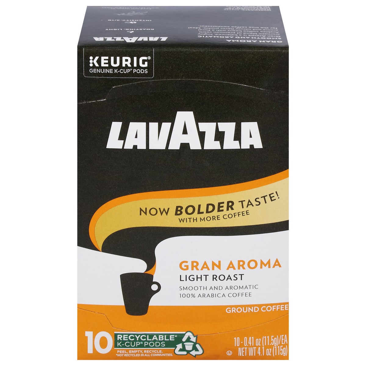 slide 6 of 15, Lavazza Costiera Gran Aroma, Single-Serve Keurig K-Cup Pods, Light Roast Coffee, 10-Count Box, 10 ct