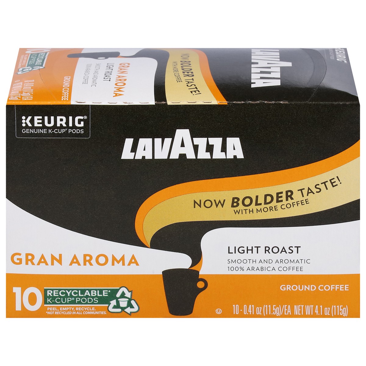 slide 9 of 15, Lavazza Costiera Gran Aroma, Single-Serve Keurig K-Cup Pods, Light Roast Coffee, 10-Count Box, 10 ct