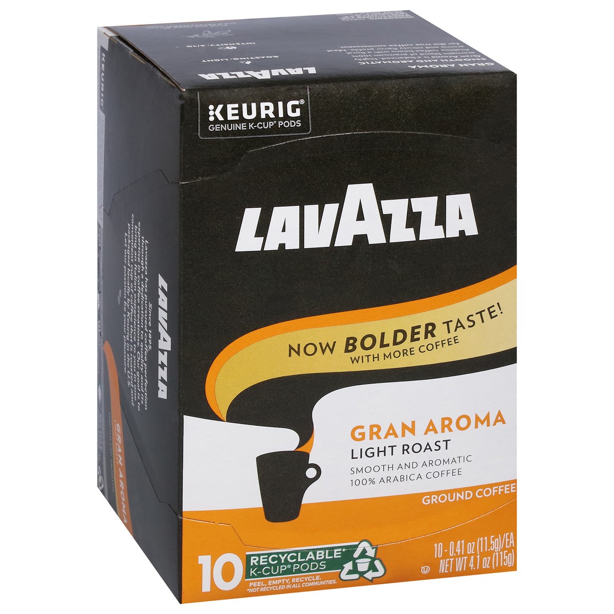 slide 13 of 15, Lavazza Costiera Gran Aroma, Single-Serve Keurig K-Cup Pods, Light Roast Coffee, 10-Count Box, 10 ct