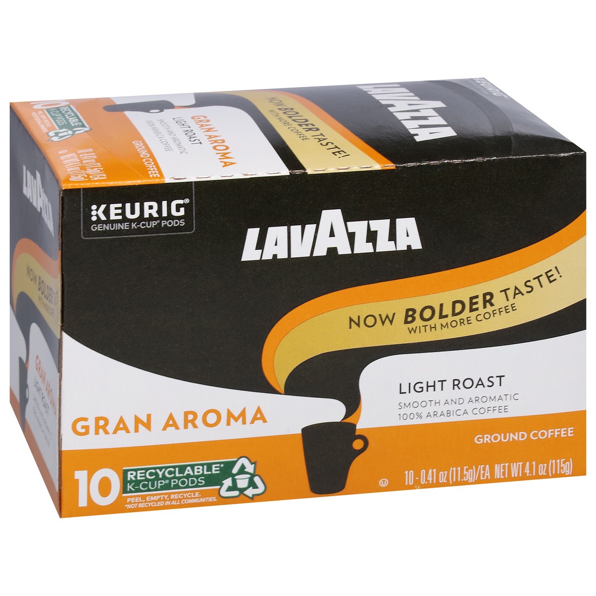 slide 10 of 15, Lavazza Costiera Gran Aroma, Single-Serve Keurig K-Cup Pods, Light Roast Coffee, 10-Count Box, 10 ct
