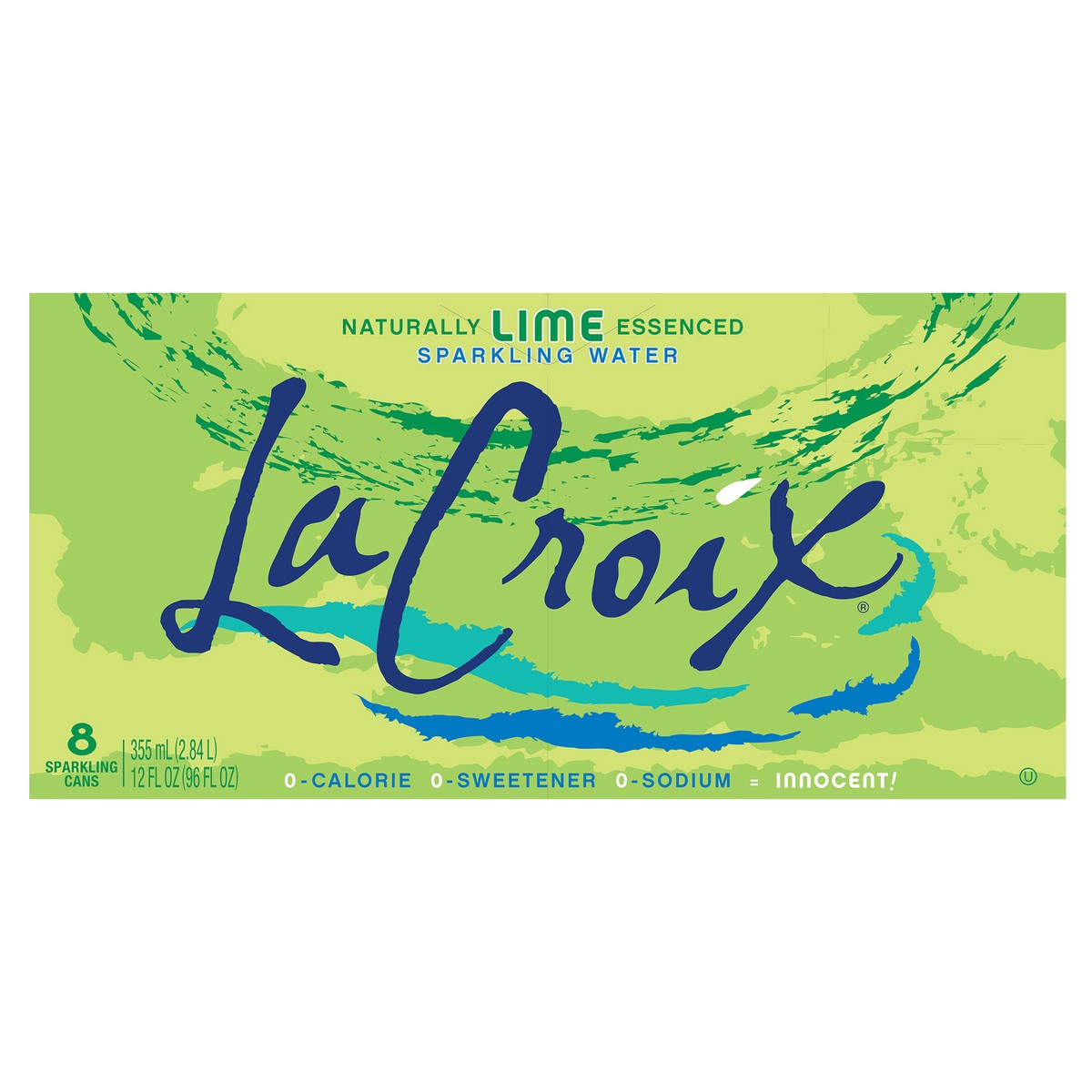 slide 2 of 10, La Croix Lime 8 Pack 12oz, 8 ct; 12 fl oz