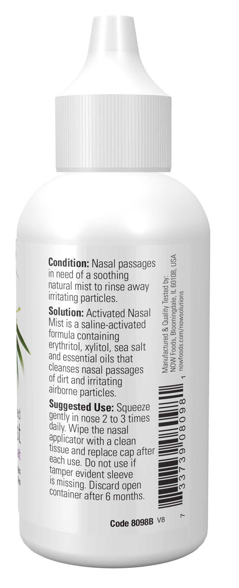 slide 2 of 5, NOW Foods Solutions Activated Nasal Mist, 2 fl oz