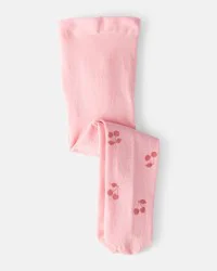 Carter's Baby Girl Cherries Print Tights - Pink Pink 6-12