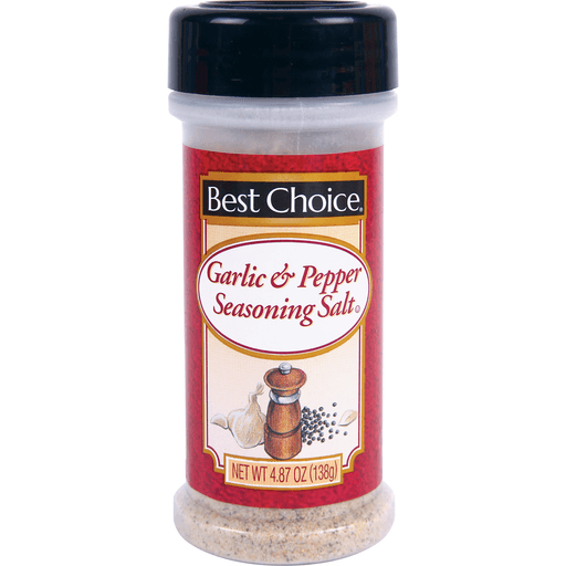 slide 1 of 1, Best Choice Garlic Pepper Salt, 4.87 oz