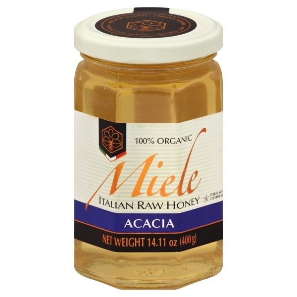 slide 1 of 1, Miele Organic Italian Raw Acacia Honey, 14.11 oz