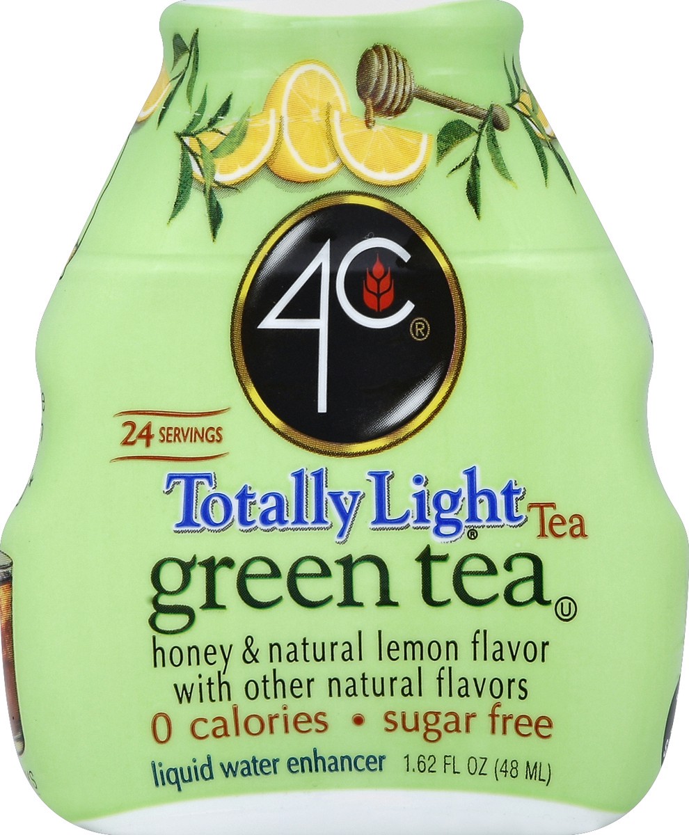slide 2 of 2, 4C Totally Light Green Tea Liquid Water Enhancer, 1.62 fl oz