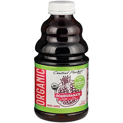 slide 1 of 1, Central Market Organic 100% Pomegranate Juice - 32 oz, 32 oz