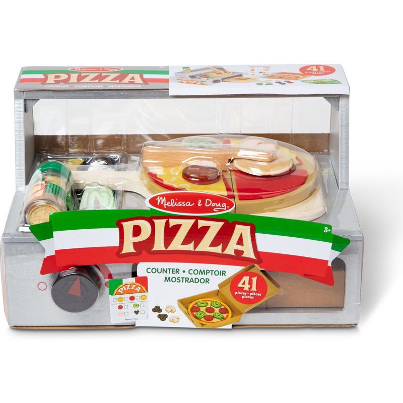 slide 7 of 10, Melissa & Doug Top & Bake Pizza Counter 41pc, 41 ct