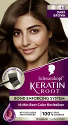Schwarzkopf Root Permanent Hair Color Kit, Dark Brown, 1 Use
