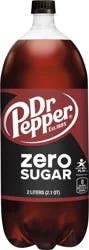 Dr Pepper Zero Sugar Soda, 2 L