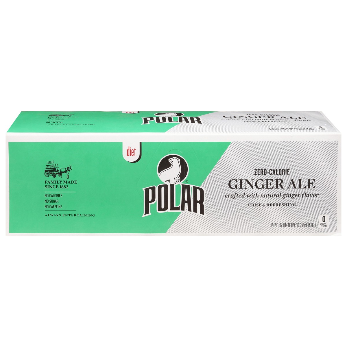 slide 1 of 6, Polar Zero-Calorie Ginger Ale 12 - 12 fl oz Cans, 12 ct