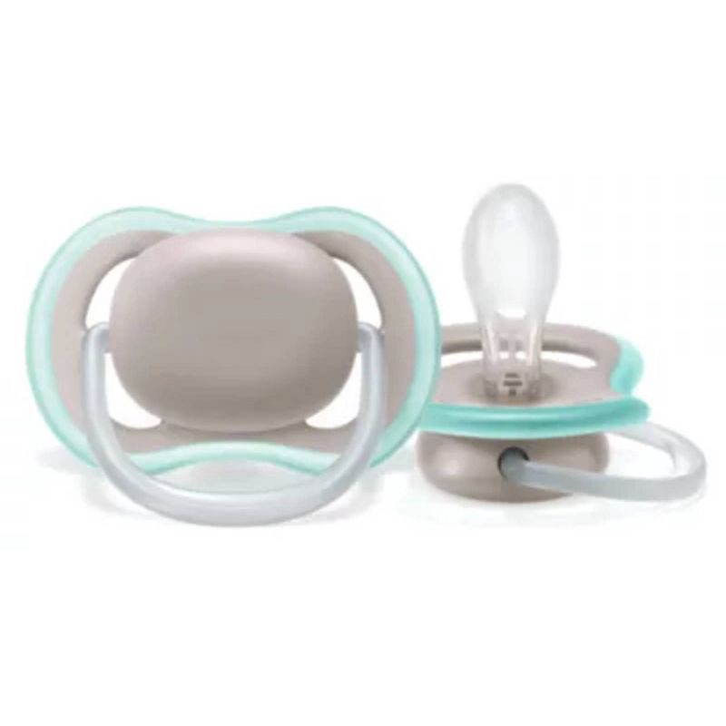 slide 4 of 6, Avent Philips Ultra Air Pacifier 18 Months+ - Beige/Dawn, Blue/Gray - 2pk, 2 ct
