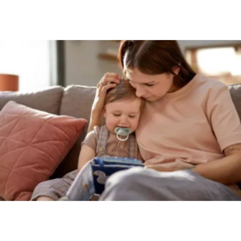 slide 6 of 6, Avent Philips Ultra Air Pacifier 18 Months+ - Beige/Dawn, Blue/Gray - 2pk, 2 ct