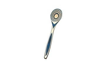 slide 1 of 1, Island Bamboo Blue Pakka Wood Spoon, 1 ct