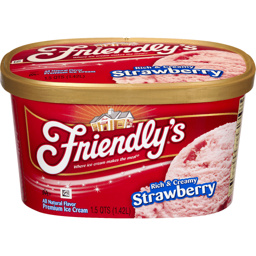 slide 2 of 8, Friendly's Ice Cream Strawberry, 48 fl oz