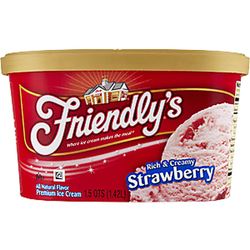 slide 4 of 8, Friendly's Ice Cream Strawberry, 48 fl oz