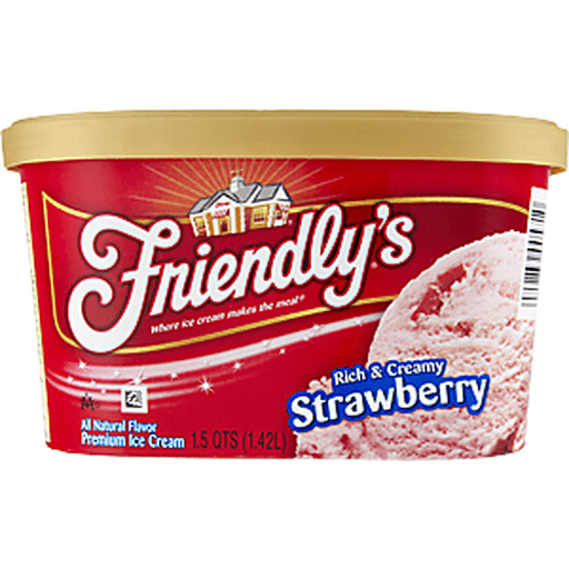 slide 7 of 8, Friendly's Ice Cream Strawberry, 48 fl oz