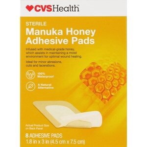 slide 1 of 1, CVS Health Sterile Manuka Honey Adhesive Pads, 8 Ct, 8 ct
