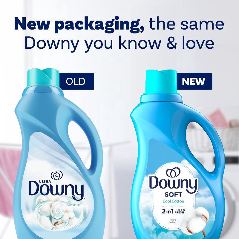 slide 9 of 12, Downy Soft Cool Cotton Liquid Fabric Softener - 100 fl oz, 100 fl oz