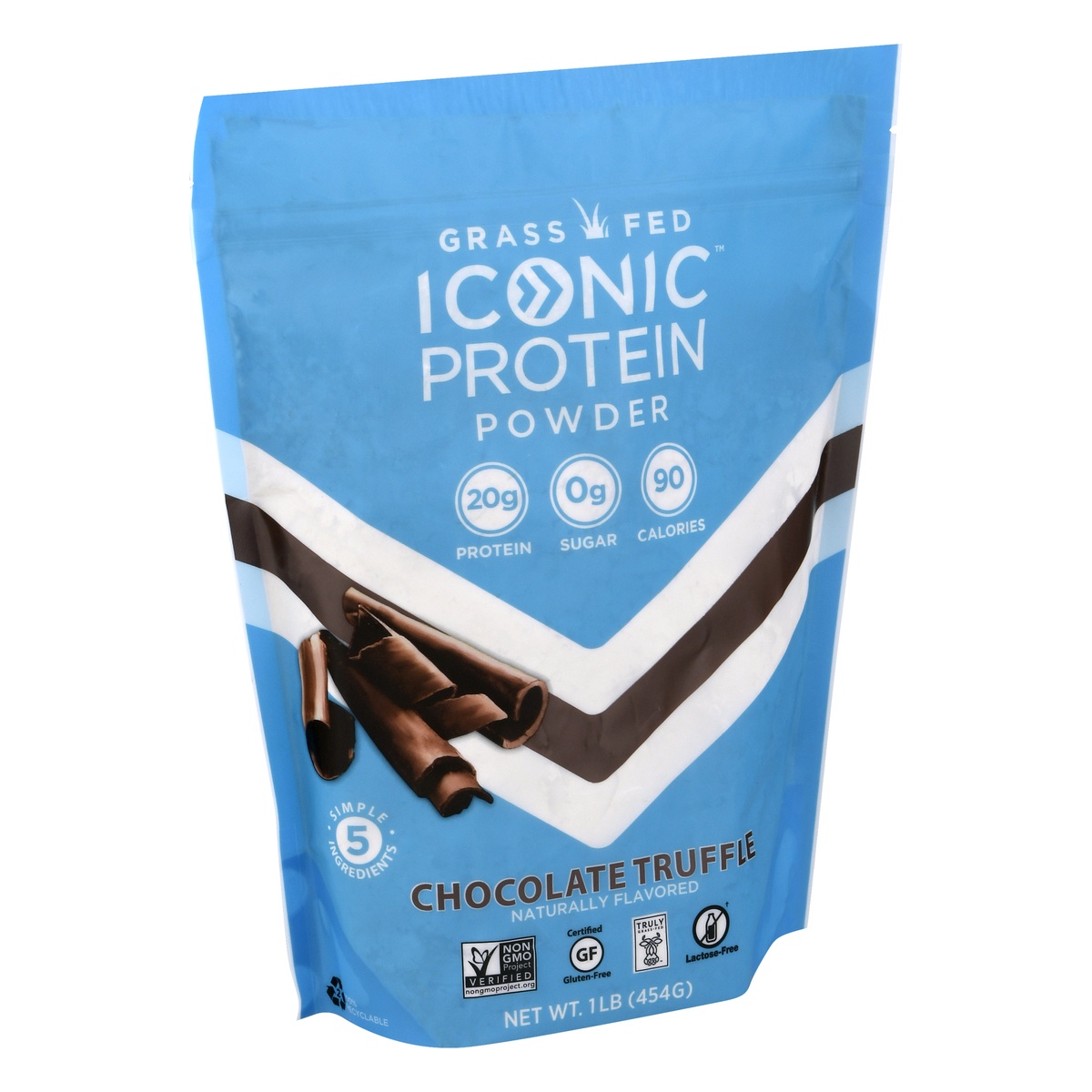slide 2 of 10, ICONIC Protein Powder Chocolate Truffle, 1 lb