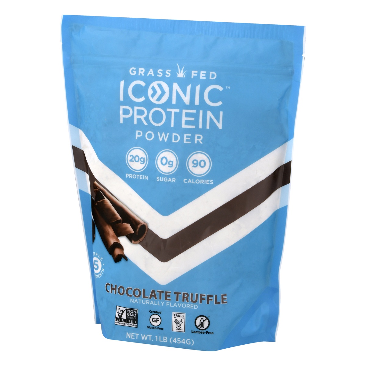 slide 3 of 10, ICONIC Protein Powder Chocolate Truffle, 1 lb