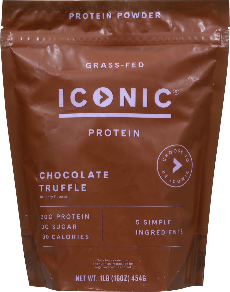 slide 7 of 11, ICONIC Chocolate Truffle Protein Powder 1 lb, 1 lb