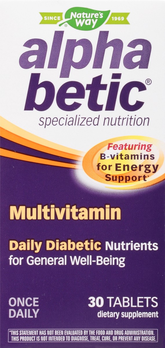 slide 5 of 9, Nature's Way Alpha Betic Multivitamin 30 Tablets, 30 ct