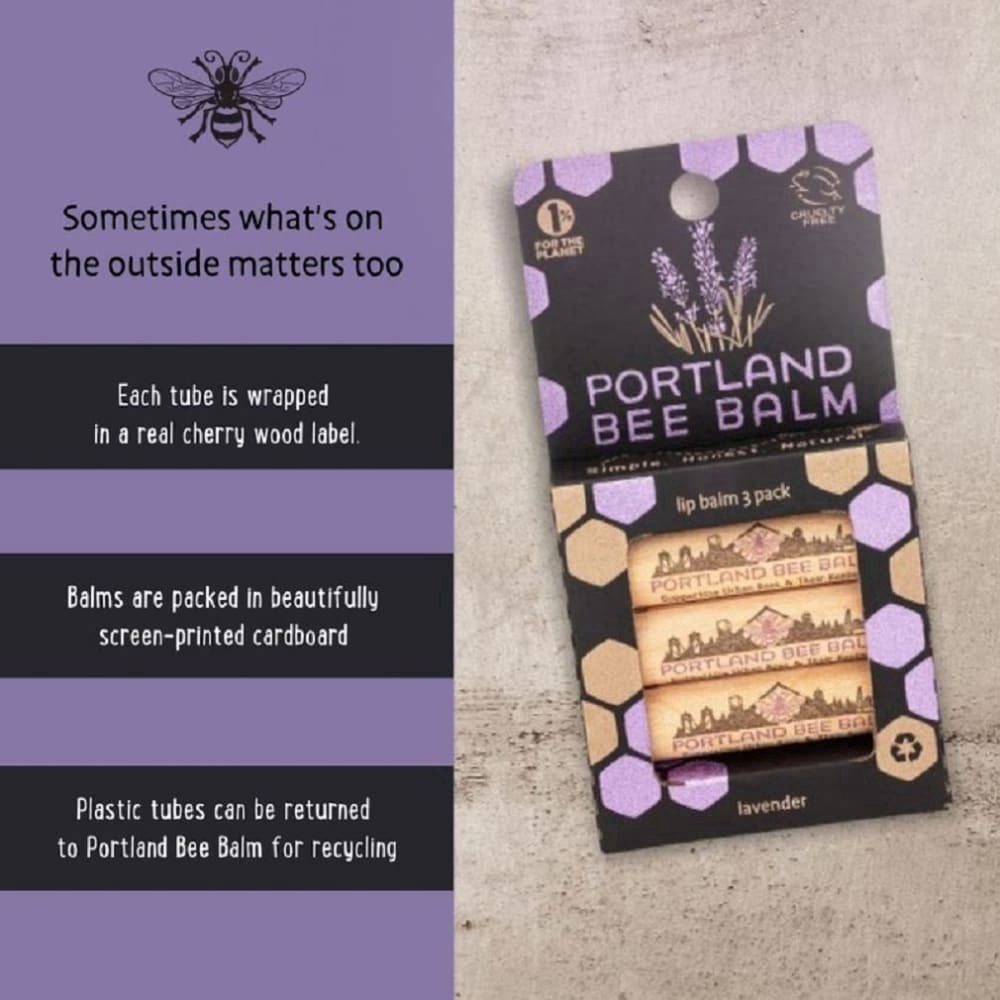 slide 4 of 6, Portland Bee Balm Lavender Lip Balm, 0.15 oz