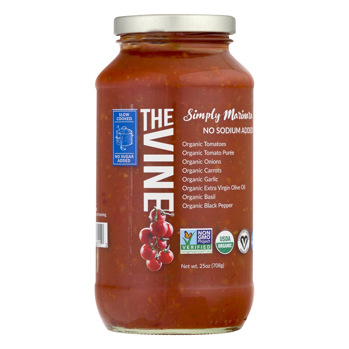 slide 2 of 9, The Vine Simply Marinara Sauce 25 oz, 25 oz