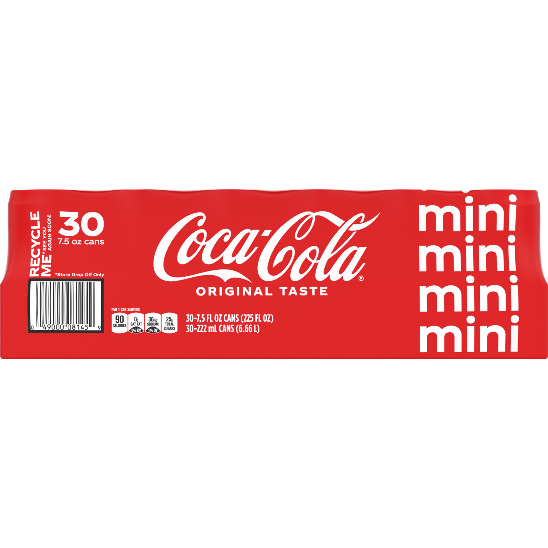 slide 5 of 5, Coca-Cola Cans, 7.5 fl oz, 30 Pack, 30 x 7.5 oz