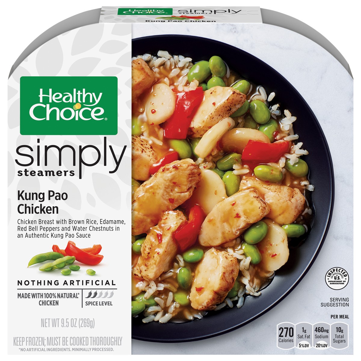 slide 1 of 5, Healthy Choice Simply Steamers Kung Pao Chicken 9.5 oz, 9.5 oz