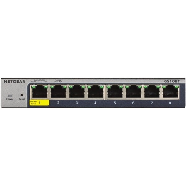 slide 1 of 2, NETGEAR 8-Port Gigabit Smart Managed Pro Switch, Gs108T-300Nas, 1 ct