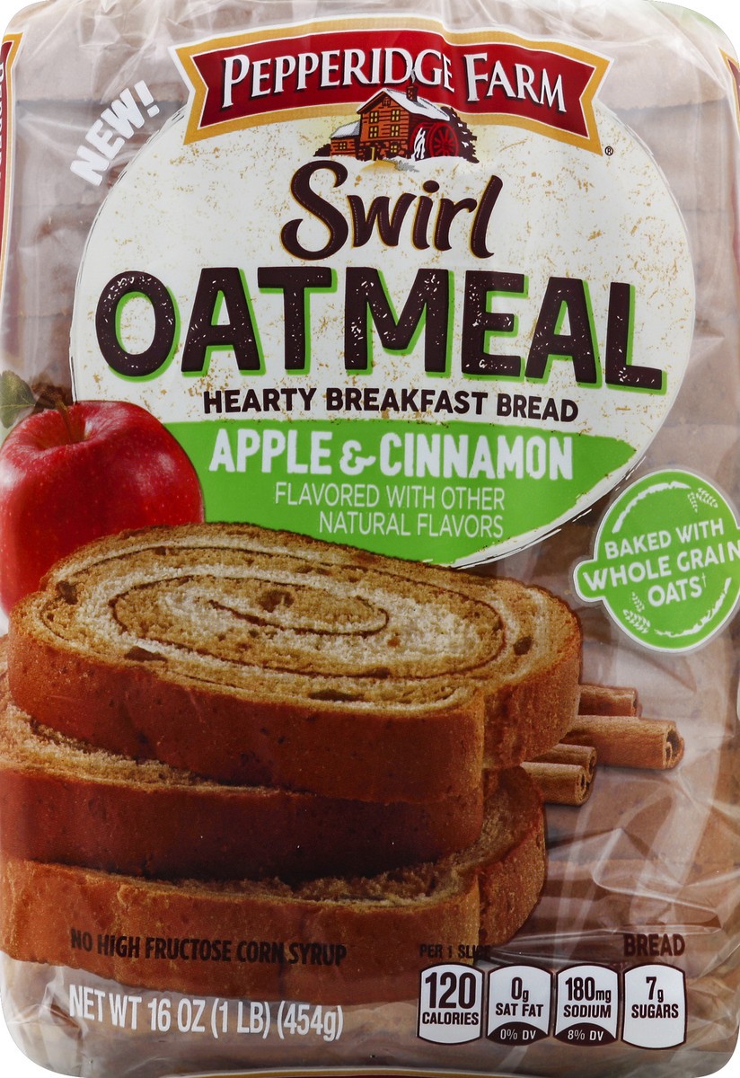 slide 2 of 5, Pepperidge Farm Swirl Thick & Hearty Apple & Cinnamon Breakfast Bread, 16 oz