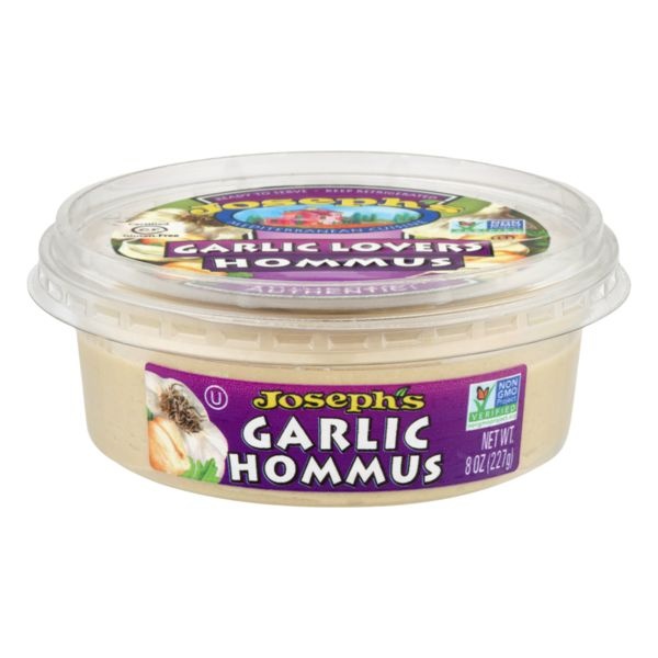 slide 1 of 1, Joseph's Hommus Garlic, 8 oz