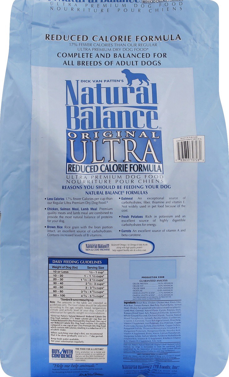 slide 4 of 6, Natural Balance Dog Food 28 lb, 28 lb