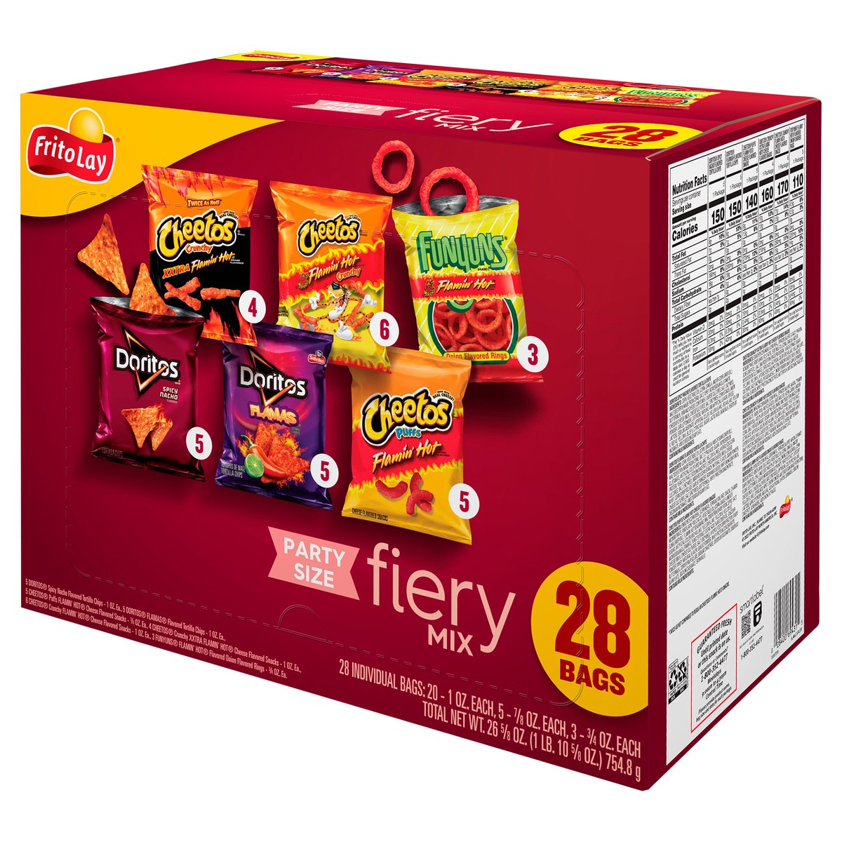 slide 6 of 11, Frito-Lay Fiery Mix, Party Size, 28 ct