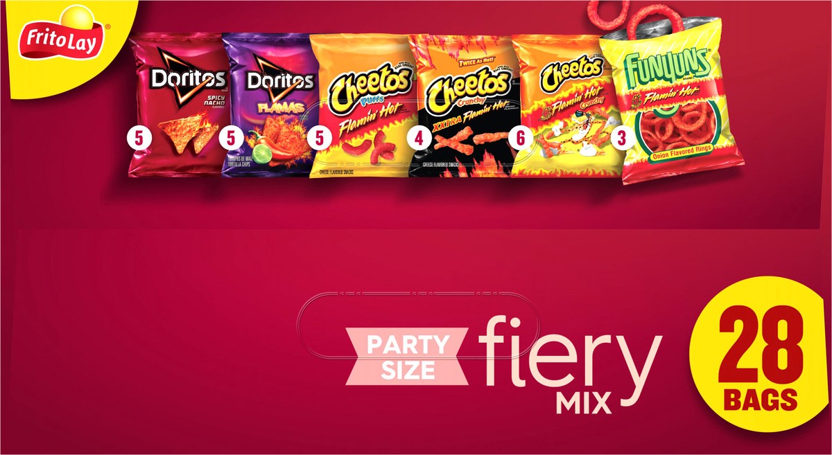slide 8 of 11, Frito-Lay Fiery Mix, Party Size, 28 ct
