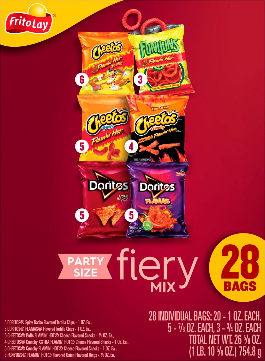 slide 7 of 11, Frito-Lay Fiery Mix, Party Size, 28 ct