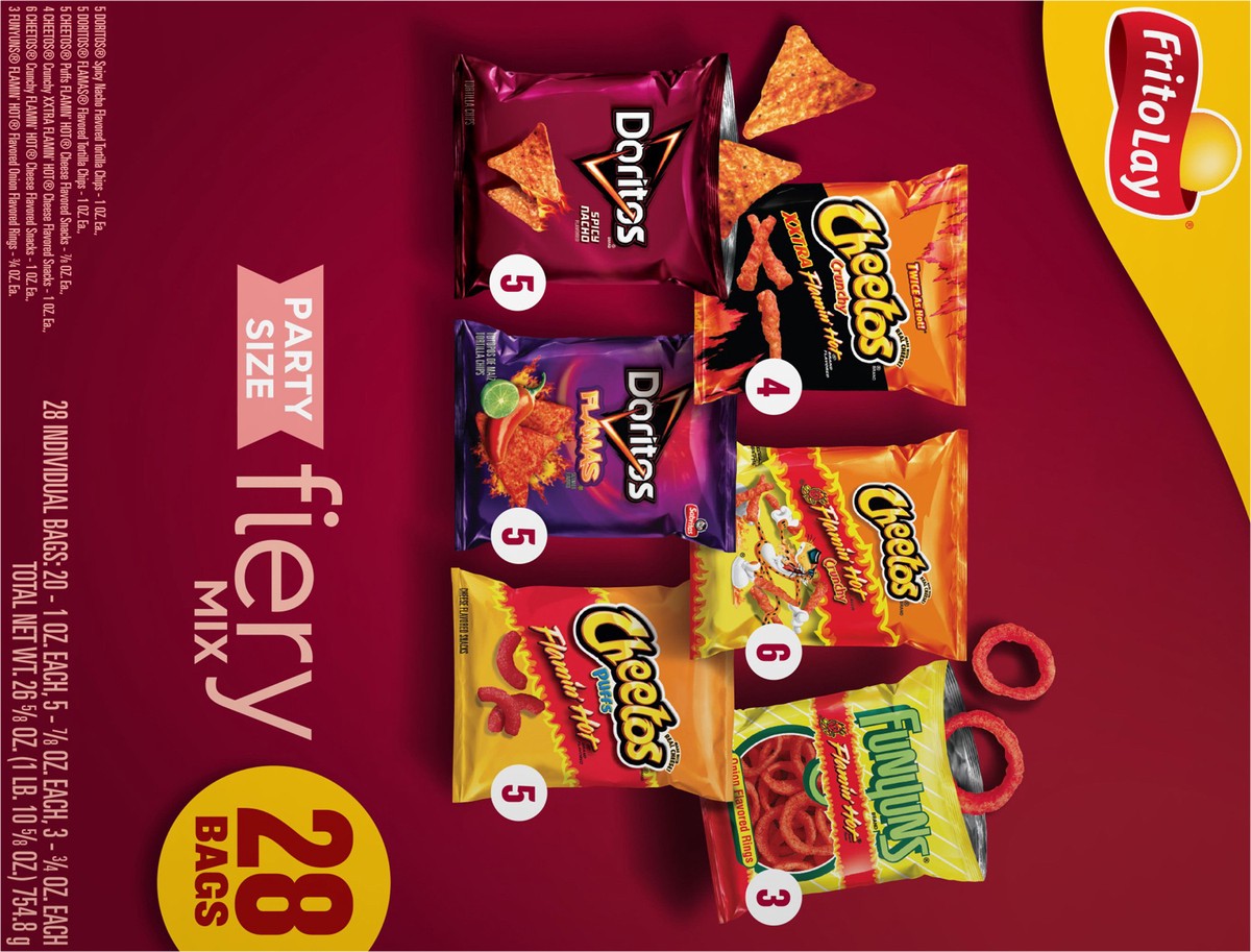 slide 2 of 11, Frito-Lay Fiery Mix, Party Size, 28 ct