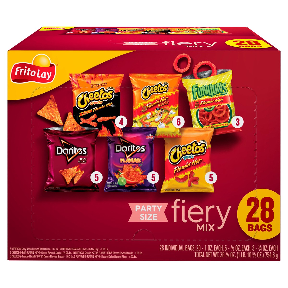 slide 3 of 11, Frito-Lay Fiery Mix, Party Size, 28 ct