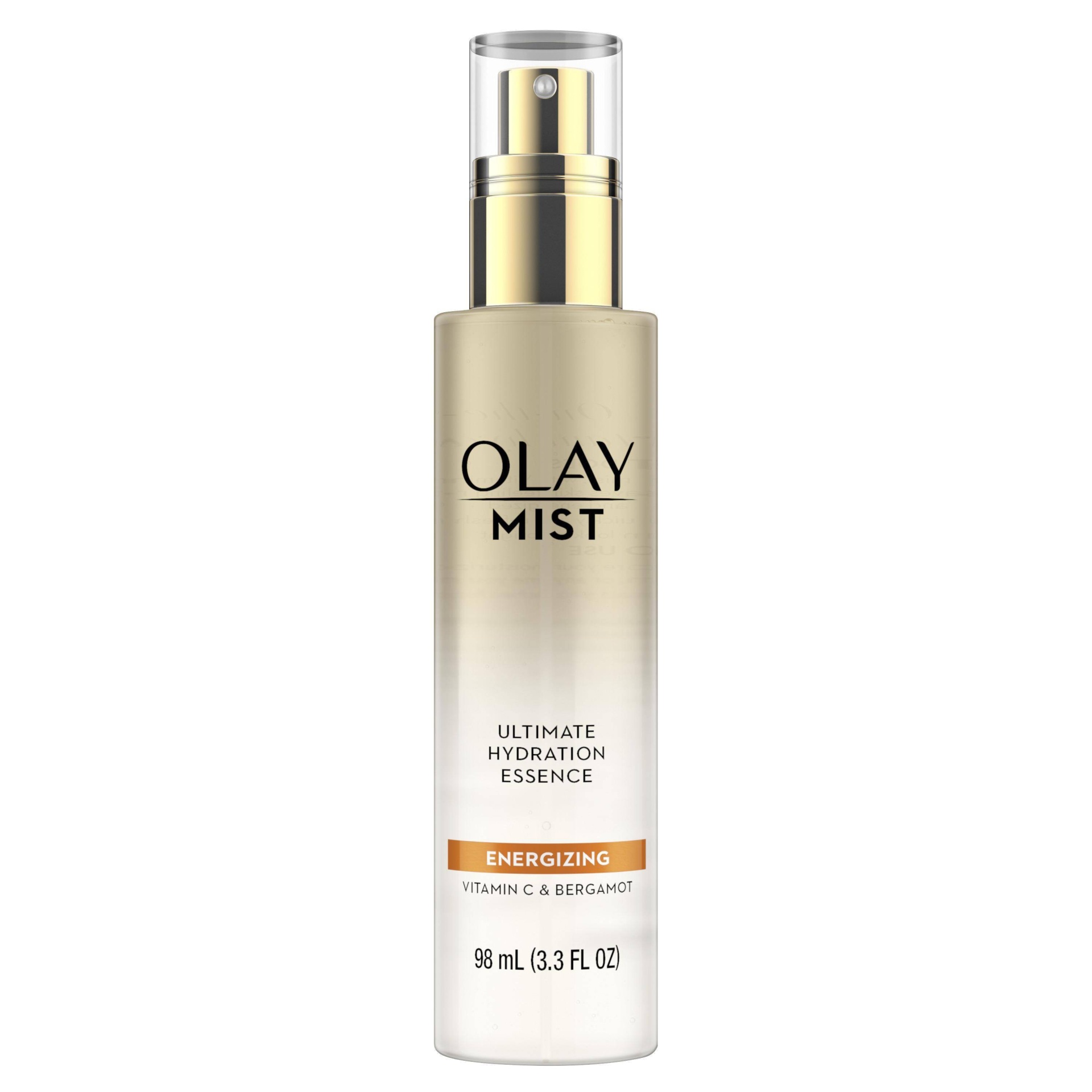 slide 1 of 5, Olay Mist Ultimate Hydration Essence Energizing With Vitamin C & Bergamot, 3.3 fl oz