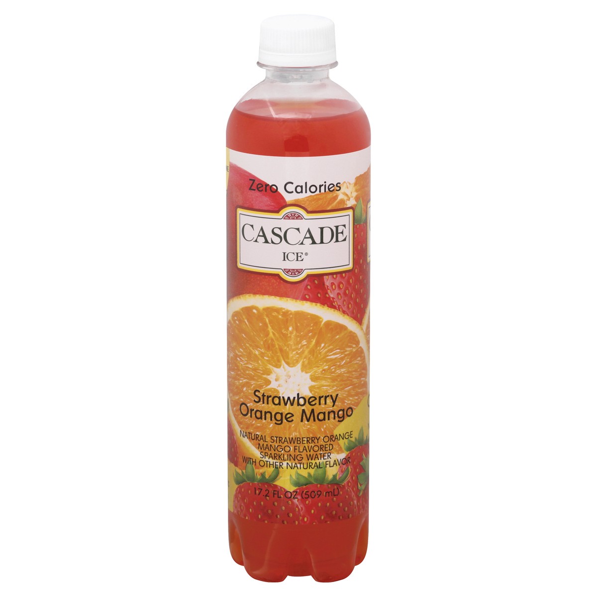 slide 1 of 8, Cascade Ice Sparkling Water Strawberry Orange Mango - 17.2 fl oz, 17.2 fl oz