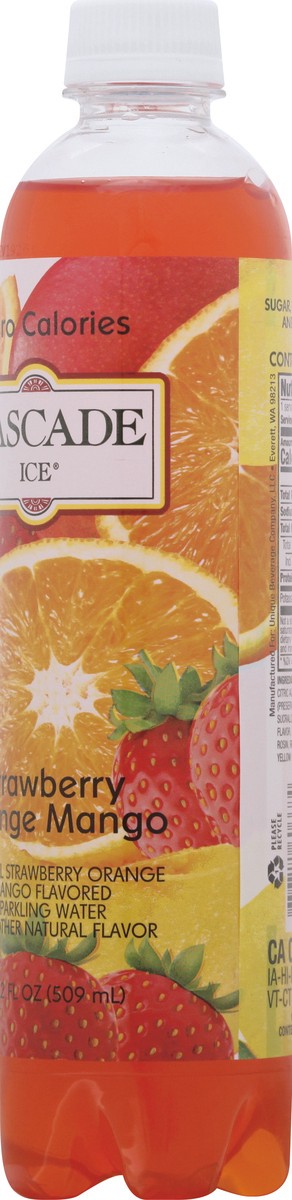 slide 8 of 8, Cascade Ice Sparkling Water Strawberry Orange Mango - 17.2 fl oz, 17.2 fl oz