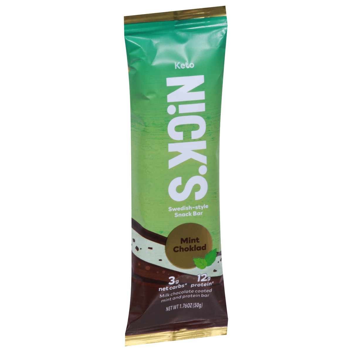 slide 2 of 9, Nick's Mint Chocolate Protein Bar - Singles, 1.76 oz