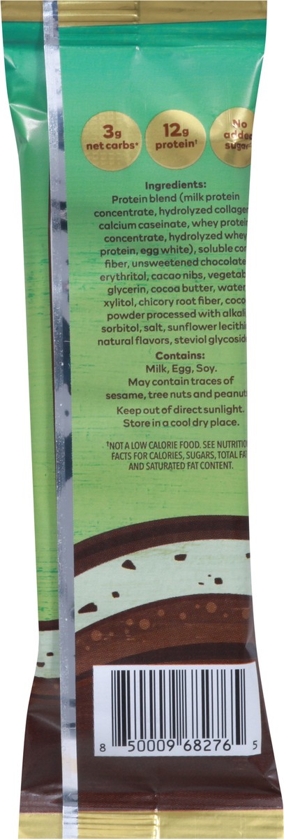 slide 9 of 9, Nick's Mint Chocolate Protein Bar - Singles, 1.76 oz
